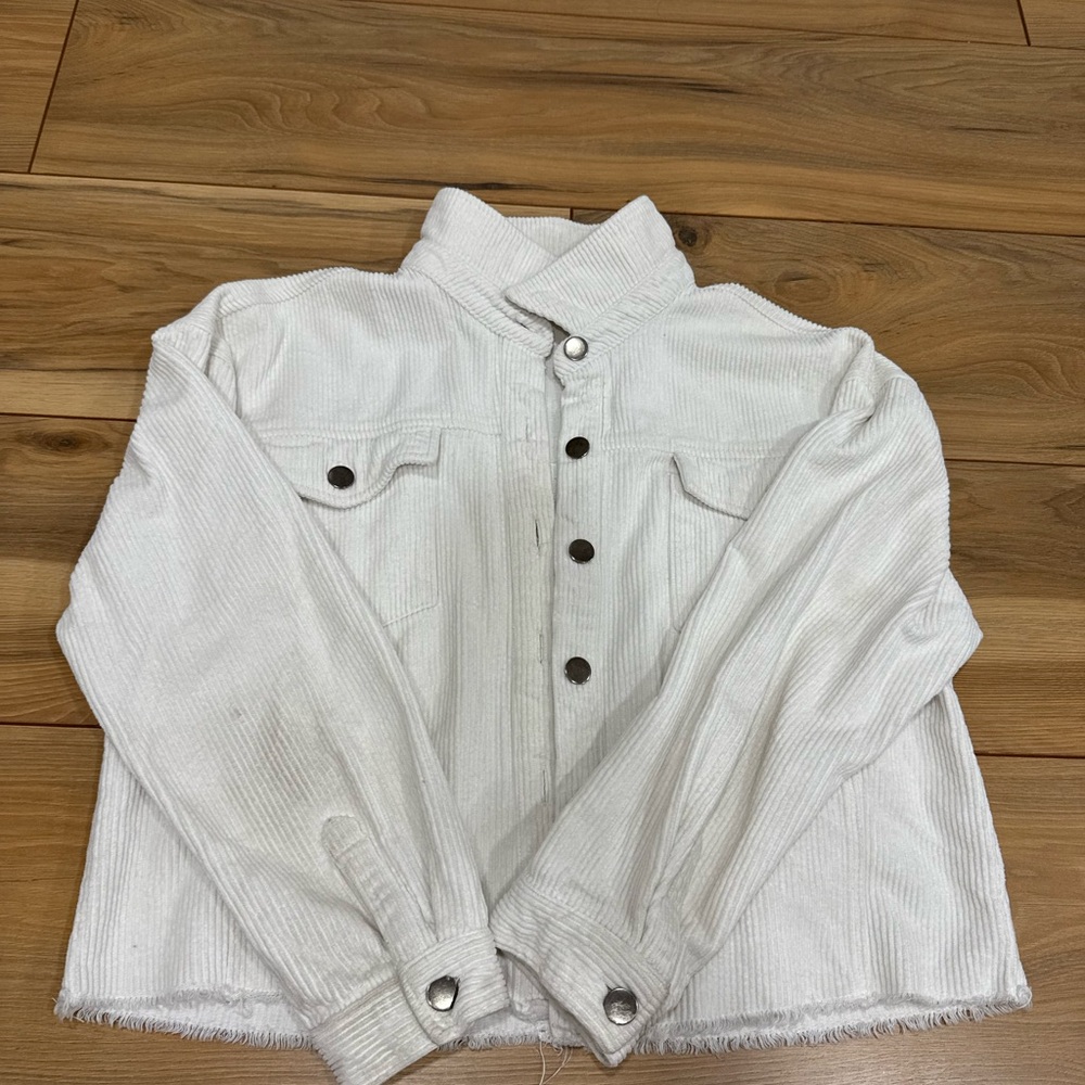 Savage X Fenty White Corduroy Jacket